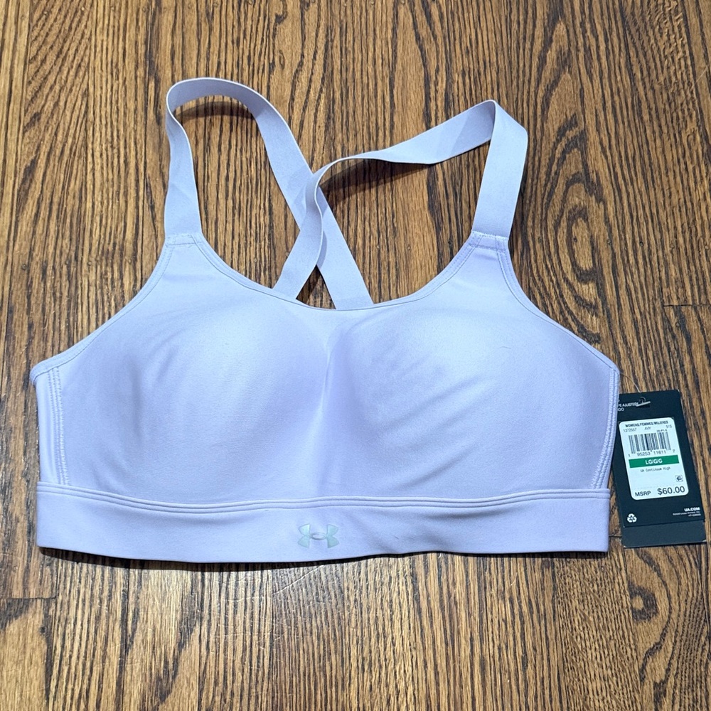 Under Armour Lavender Crisscross Sports Bra